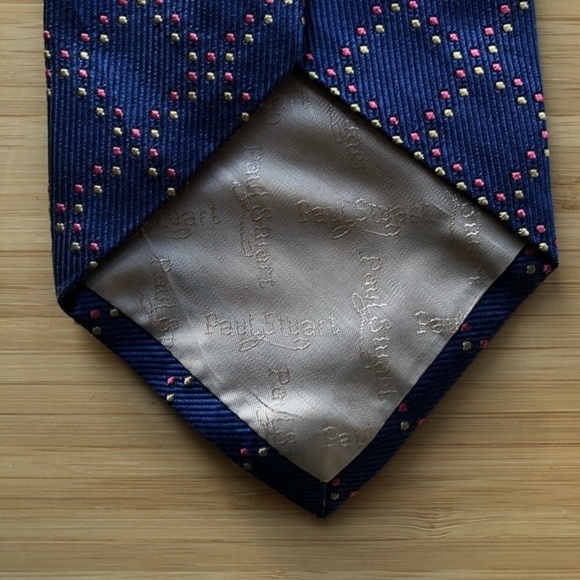 Drake’s for Paul Stuart RARE Silk Tie - Royal Blue - Picture 2 of 6